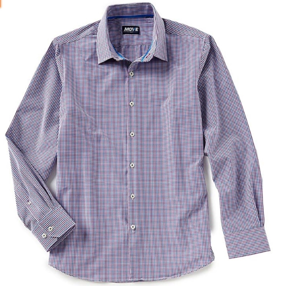 MOVE Performance Wear Mens Button Down Top
